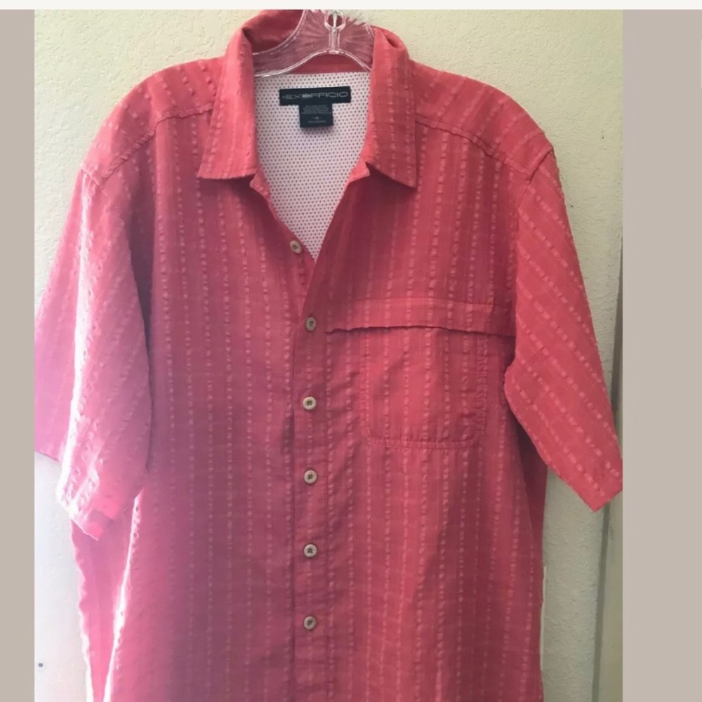 ExOfficio Vented Light weight Tangerine Shirt Med